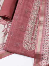 Printed Chanderi Unstitched Suit With Dupatta